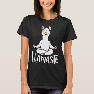 Llamaste Lustiges Lama Yoga Meditation Namaste Wor T-Shirt