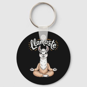Llamaste meditierendes Lama Yoga Wortwitz Zen Humo Schlüsselanhänger