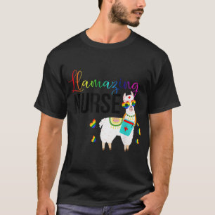 Llamazing Nurse Cute Llama Sunglasses Amazing LGBT T-Shirt