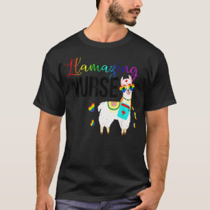 Llamazing Nurse Niedlich Llama Sonnenbrille Phanta T-Shirt