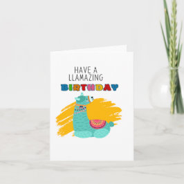 Llamazing Puns Birthday Card Karte