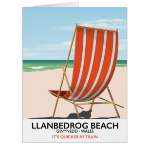 Llanbedrog Beach, Gwynedd Wales-Küstenplakat