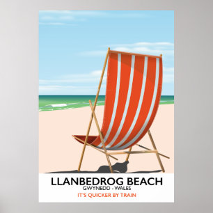 Llanbedrog Beach, Gwynedd Wales Küstenposter Poster