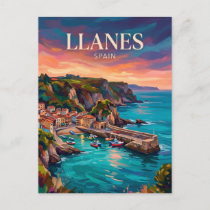 Llanes Spanien Postkarte