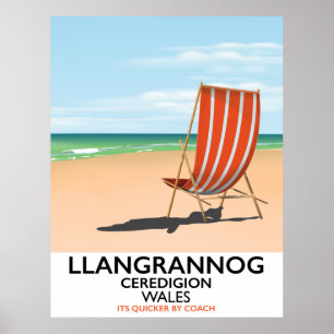 Llangrannog, Ceredigion Wales Strandposter Poster