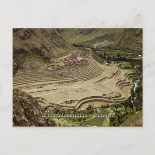 Llaqtapata Ruins Peru auf dem Inka-Trail Postkarte