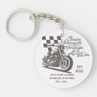 Llavero acrílico/llavero para motociclistas 