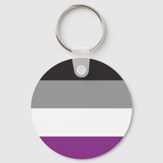 Llavero Bandera Asexual - Liebe ist Liebe Schlüsselanhänger (Vorderseite)