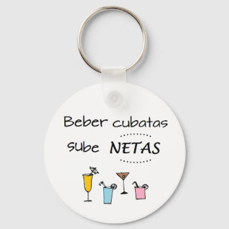 Llavero de beber cubatas sube netas schlüsselanhänger