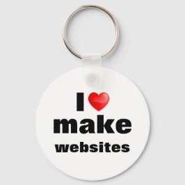 Llavero I Liebe macht Websites Schlüsselanhänger