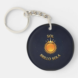 Llavero Redondo “Sol Brillo Sola” – Estilo Compact