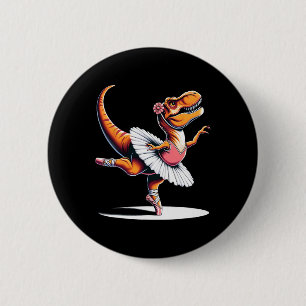 Llerina T-Rex tanzt  Button