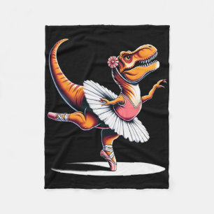 Llerina T-Rex tanzt  Fleecedecke