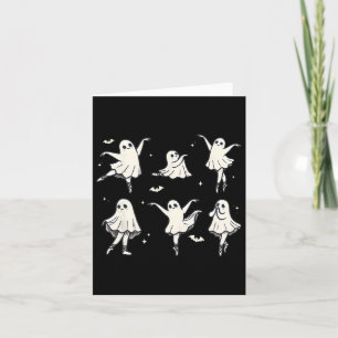 Llet Ghost Llet Dancer Spooky Tanz Kinder Hallowee Karte
