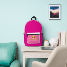 lleva el glamour en tu mochila. bedruckter rucksack