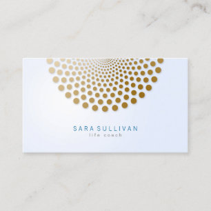 Llife Coach Business Card Circle Dots Motif Visitenkarte