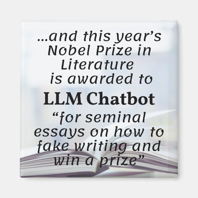 LLM Chatbot Nobelpreisträger für Literatur Magnet (Vorne)