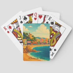 Lloret de Mar Spanien Vintage Spielkarten