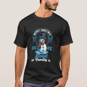 Lloyd Family Christmas Costume Snowman Matching Xm T-Shirt