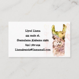 Lloyd lamama Standard, Carte de visite 3,5 pouces 