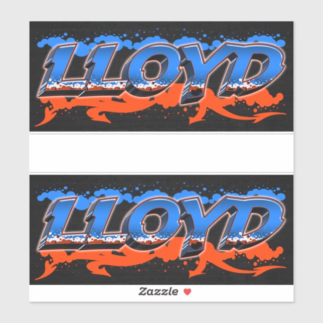 Lloyd Vorname Name Graffiti Aufkleber Sticker (Blatt)