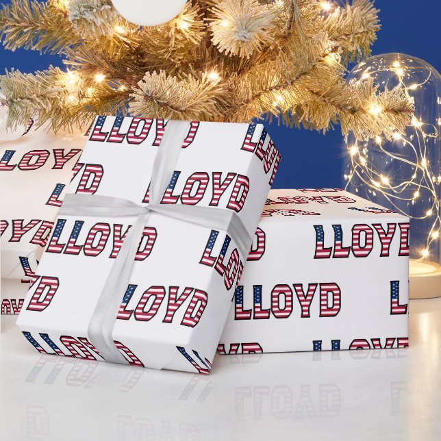 Lloyd Vorname Name USA US Geschenkpapier Papier (Feiertage)