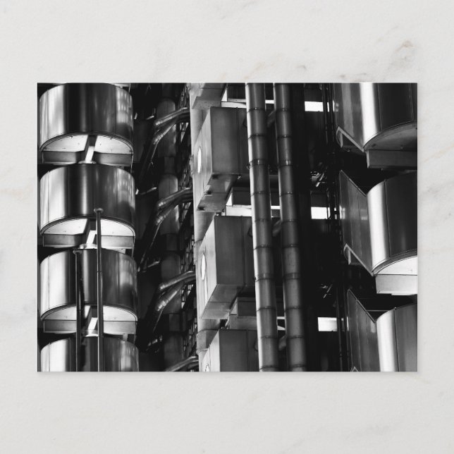 Lloyd's Gebäude London Abstrakt Postkarte (Vorderseite)