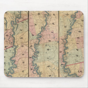 Lloyd's Karte des Unteren Mississippi Mousepad