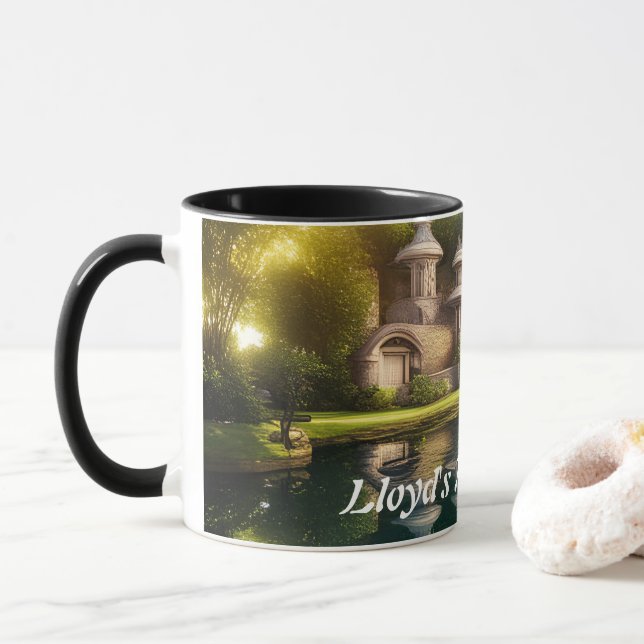 Lloyd's Morning Tee Personalisiert anpassbar Tasse (Mit Donut)