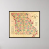 Lloyd's Offical Map of Missouri (1861)