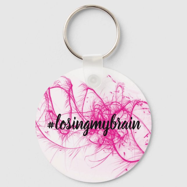 LMB Pink-White-Sparkle-Schlüsselanhänger Schlüsselanhänger (Vorderseite)