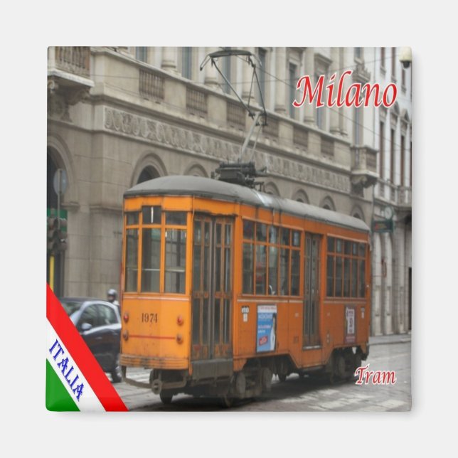 LMD007 MAILAND - TRAM line 1 - Italien - Kühlschra Magnet (Vorne)