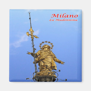 LMD014 MAILAND - Statue Madonnina - Italien - Kühl Magnet
