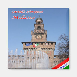 LMD018 CSTELLO SFORZESCO, MAILAND, Kühlschrank Magnet