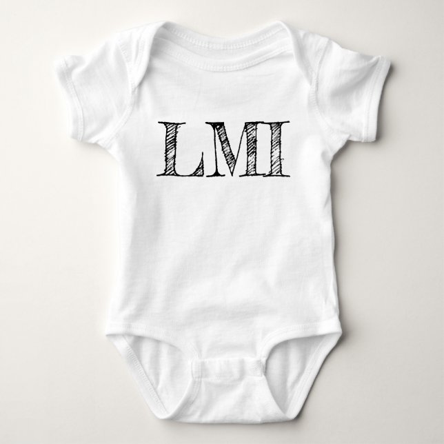 LMI Baby Jersey Bodysuit Baby Strampler (Vorderseite)