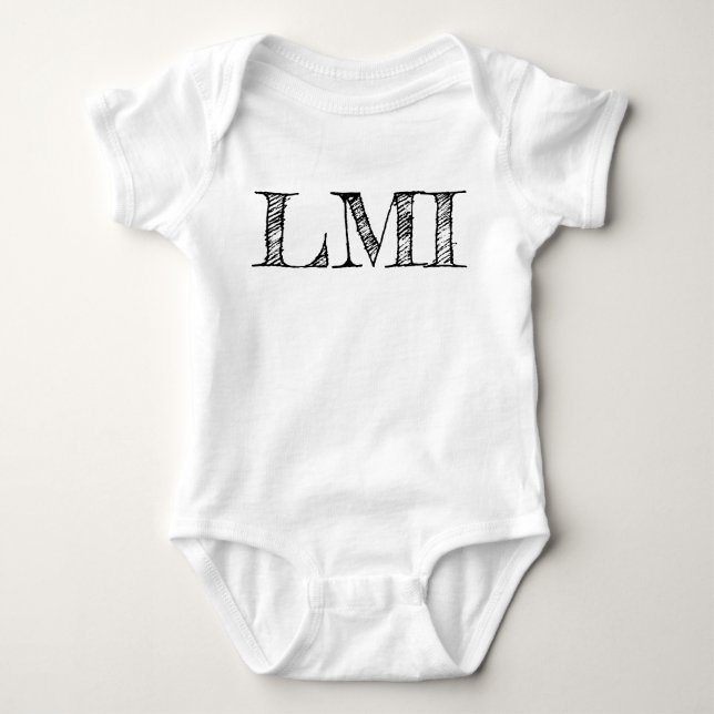 LMI Baby Jersey Bodysuit Strampler (Vorderseite)