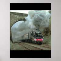 LMS-Klasse-5-Strahlen entlang der Settle_Steam-Züg