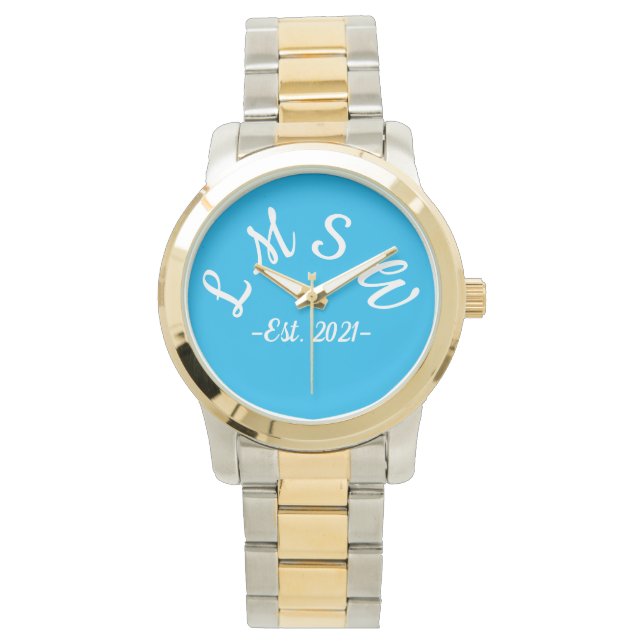 LMSW est. 2021 Armbanduhr (Vorderseite)