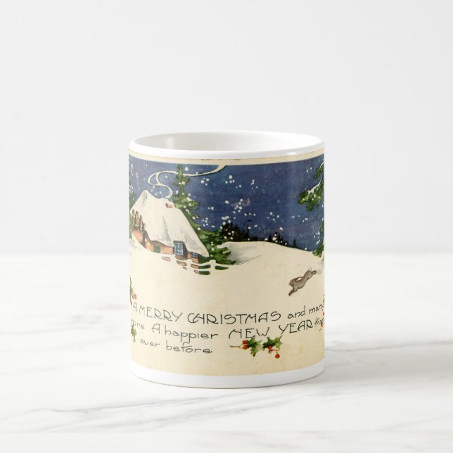 LMU Bibliotheks-frohe Weihnacht-Kaffee-Tasse Kaffeetasse (Mittel)