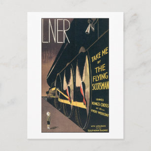 LNER Bring mich mit dem Flying Scotsman Postkarte