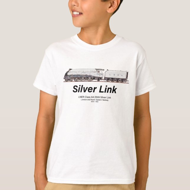 LNER Class A4 2509 Silver Link Steam Locomotive  T-Shirt (Vorderseite)