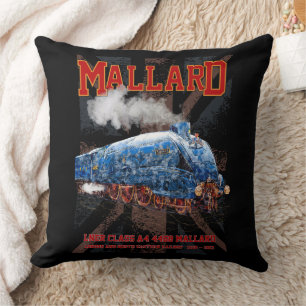LNER Klasse A4 Mallard Lokomotive Union Jack Flag Kissen