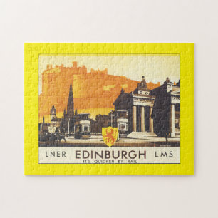 LNR Edinburgh LMS_Vintage Reiseplakat