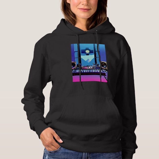 Lo fi hip hop chillhop chill beats aesthetics hoodie (Vorderseite)