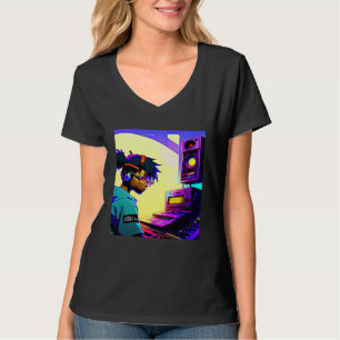 Lo fi Hip-Hop Chillhop Chill Beats Ästhetik 4 T-Shirt