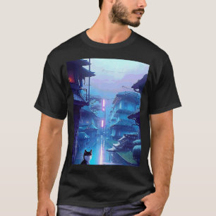 Lo-Fi-Hip-Hop-Chillhop-Chill-Beats-Ästhetik-Katze T-Shirt