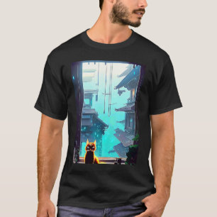 Lo-Fi-Hip-Hop-Chillhop-Chill-Beats-Ästhetik-Katze T-Shirt