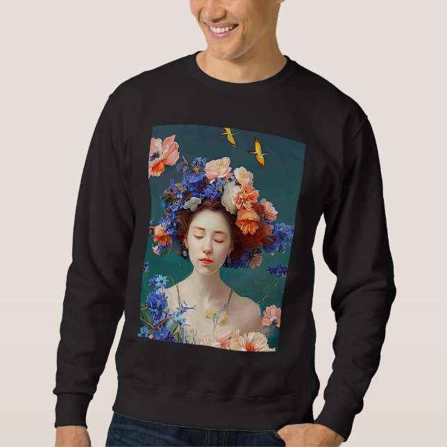 Lo fi hip hop chillhop chill beats lofi aesthetics sweatshirt (Vorderseite)