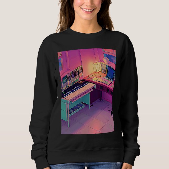Lo fi hip hop chillhop chill beats lofi aesthetics sweatshirt (Vorderseite)