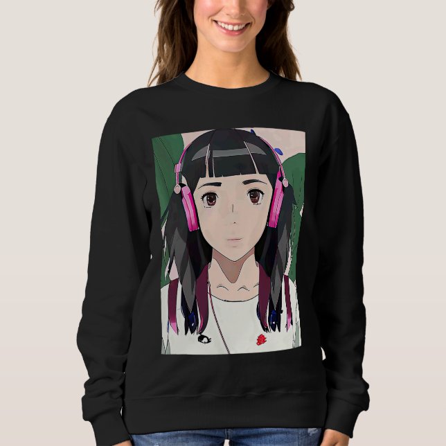 Lo fi hip hop chillhop chill beats lofi aesthetics sweatshirt (Vorderseite)